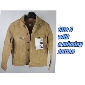 GAP 1969 Men's Suede Jacket - Missing one button